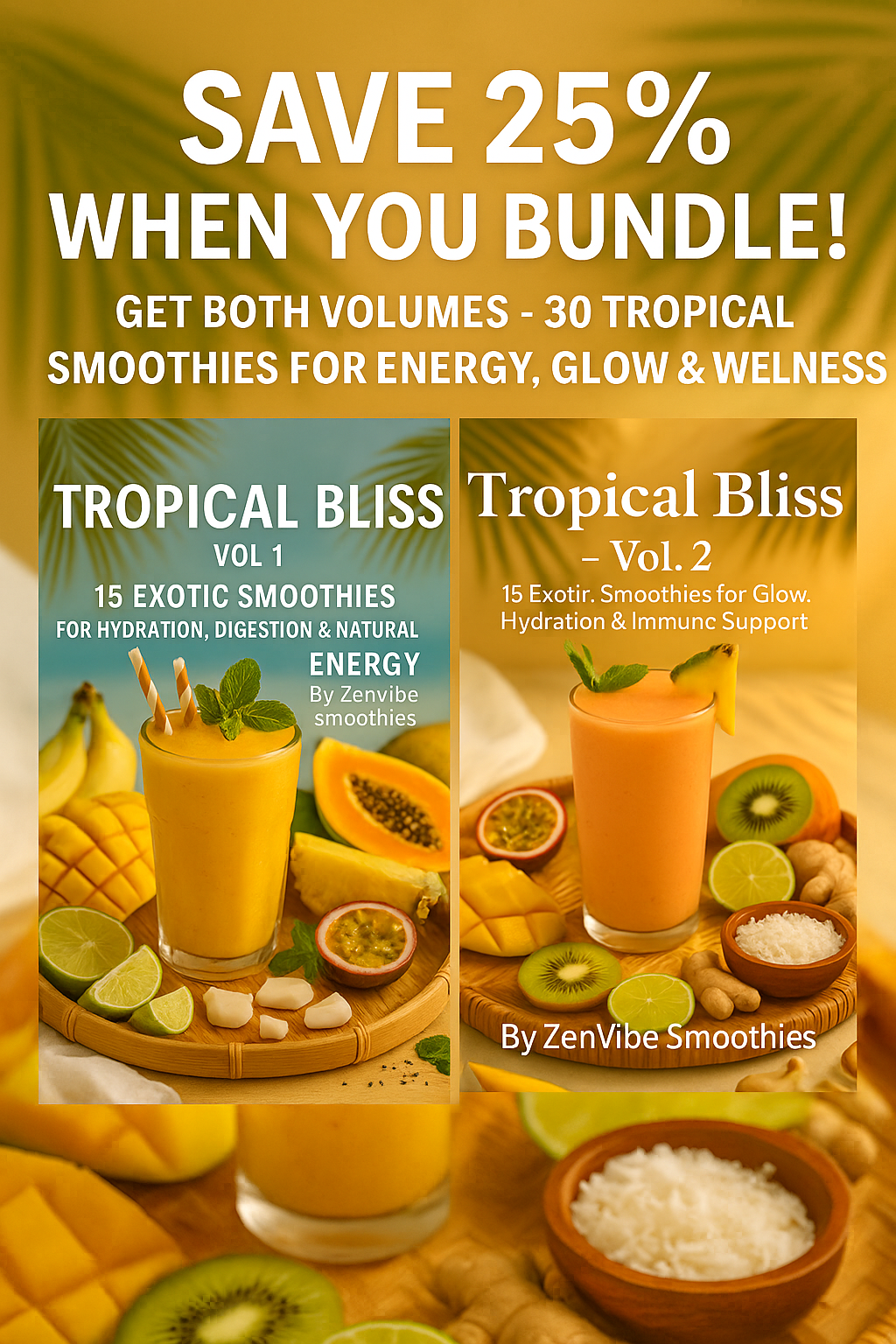Tropical Bliss Smoothie Bundle – Vol. 1 & 2 (Save 25%)