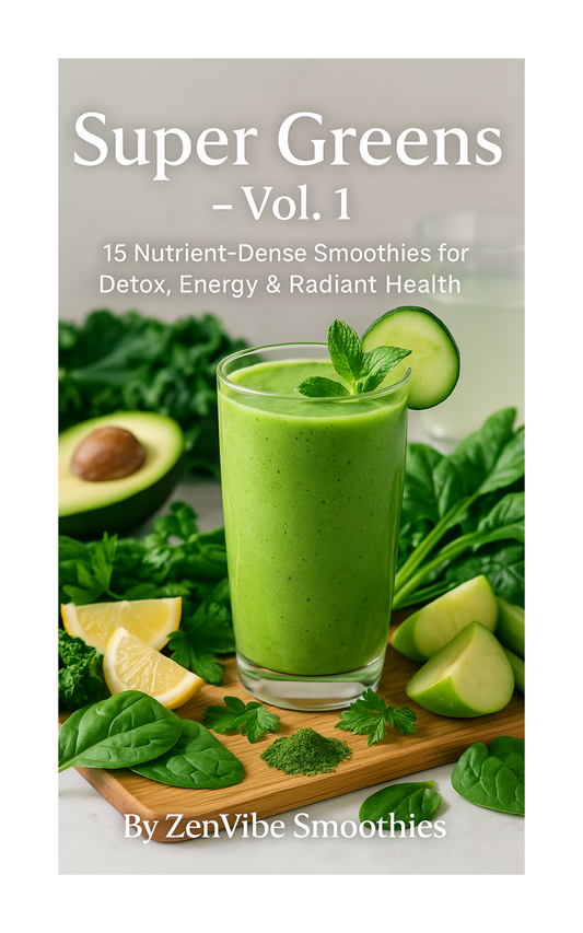 Super Greens – Vol. 1 15 Nutrient-Dense Smoothies for Detox, Energy & Radiant Health