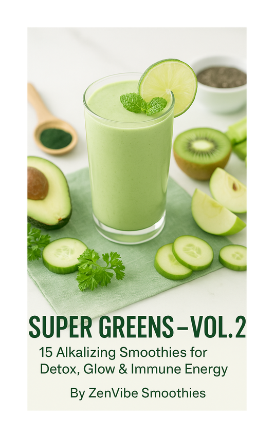 Super Greens – Vol. 2 15 Alkalizing Smoothies for Detox, Glow & Immune Energy