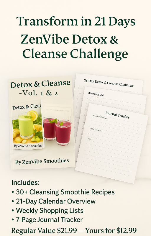 🌿 ZenVibe 21-Day Detox & Cleanse Challenge