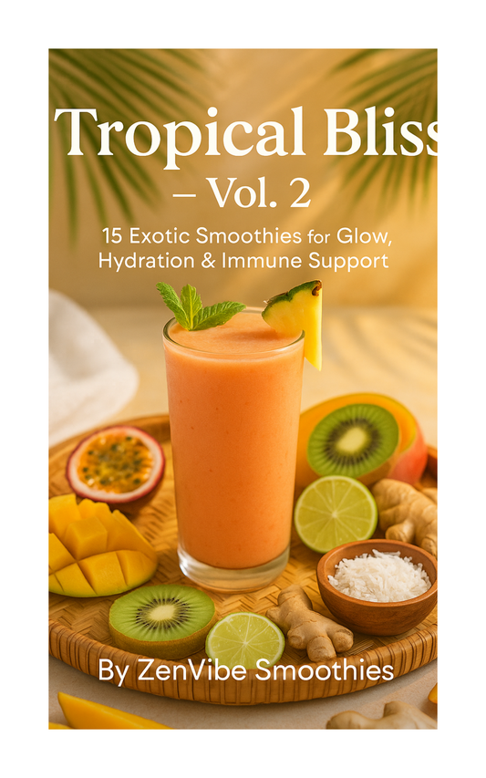 Tropical Bliss – Vol. 2 15 Exotic Smoothies for Glow, Hydration & Immune Support